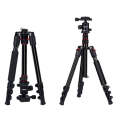 TRIOPO K2508S+B1S Adjustable Portable  Aluminum Alloy Tripod with Ball Head for SLR Camera(Red)
