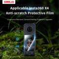For Insta360 X4 STARTRC 2pcs HD Tempered Glass Film (Black)
