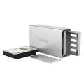 ORICO Honeycomb Series WS200RU3 SATA 3.5 inch USB 3.0 Dual Bays Aluminum Alloy HDD / SSD Enclosur...