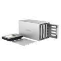 ORICO Honeycomb Series WS400U3 SATA 3.5 inch USB 3.0 4 Bays Aluminum Alloy HDD / SSD Enclosure, T...