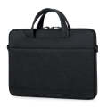 For 13.3-14 inch Laptop Multi-function Laptop Single Shoulder Bag Handbag(Black)