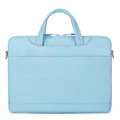 For 15-15.6 inch Laptop Multi-function Laptop Single Shoulder Bag Handbag(Light Blue)