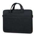 For 15-15.6 inch Laptop Multi-function Laptop Single Shoulder Bag Handbag(Black)