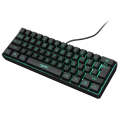 HXSJ V700 61 Keys RGB Lighting Gaming Wired Keyboard (Black)