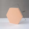 18 x 2cm Hexagon Geometric Cube Solid Color Photography Photo Background Table Shooting Foam Prop...