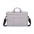 ND05SDJ Oxford Cloth + Nylon Laptop Portable Shoulder Bag, Size:13.3 inch(Hemp Gray)