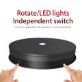 20cm Electric Rotating Turntable Display Stand LED Light Video Shooting Props Turntable, Power Pl...