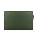 ND09 Laptop Thin and Light PU Liner Bag, Size:15.6 inch(ArmyGreen)