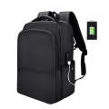 SJ01 Business Casual Computer Backpack with USB Charging Port, Size:13-15 inch Universal(Black)