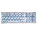 HXSJ P9 104 Keys PBT Color Mechanical Keyboard Keycaps(Light Blue)