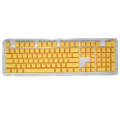 HXSJ P9 104 Keys PBT Color Mechanical Keyboard Keycaps(Yellow)