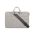 ST06SDJ Frosted PU Business Laptop Bag with Detachable Shoulder Strap, Size:14.1-15.4 inch(Light ...