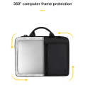 ST11 Polyester Thickened Laptop Bag with Detachable Shoulder Strap, Size:14.1-15.4 inch(Black)