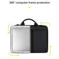 ST11 Polyester Thickened Laptop Bag with Detachable Shoulder Strap, Size:14.1-15.4 inch(Silver Gray)