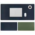 ZD02 Double-sided PU Mouse Pad Table Mat, Size: 100 x 44cm(Royal Blue+Army Green)
