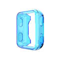 For Garmin Forerunner 35 / 30 TPU Half-pack Candy Color Protective Case(Transparent Blue)