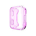 For Garmin Forerunner 35 / 30 TPU Half-pack Candy Color Protective Case(Transparent Puprle)
