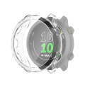 For Garmin Forerunner 158 / 55 Half Coverage Hollowed TPU Protective Case(Transparent White)