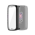 For Fitbit Luxe Full Coverage TPU Electroplating Protective Case Cover(Black)