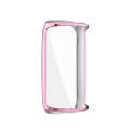 For Fitbit Luxe Full Coverage TPU Electroplating Protective Case Cover(Pink)