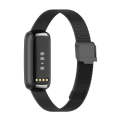 For Fitbit Luxe Clip-on Metal Watch Band(Black)