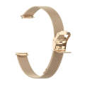For Fitbit Luxe Clip-on Metal Watch Band(Champagne Gold)