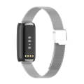For Fitbit Luxe Clip-on Metal Watch Band(Silver)