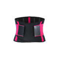 SBR Neoprene Sports Protective Gear Support Waist Protection Belt, Size:XS(Rose Red)