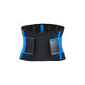 SBR Neoprene Sports Protective Gear Support Waist Protection Belt, Size:M(Blue)