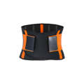 SBR Neoprene Sports Protective Gear Support Waist Protection Belt, Size:M(Orange)