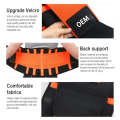 SBR Neoprene Sports Protective Gear Support Waist Protection Belt, Size:L(Orange)