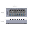 ORICO AT2U3-7AB-GY-BP 7 In 1 Aluminum Alloy Multi-Port USB HUB with Individual Switches, US Plug