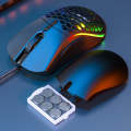 iMICE T60 7-key Custom Colorful Luminous Wired Honeycomb Gaming Mouse, Cable Length: 1.8m(Black)