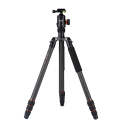 Fotopro X-go Max E Portable Collapsible Carbon Fiber Camera Tripod with Dual Action Ball Head