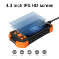 T20 4.3 inch IPS Color Screen 7.9mm Dual Cameras Waterproof Hard Cable Digital Endoscope, Length:...