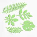 10 in 1 Creative Paper Cutting Shooting Props Tree Leaves Papercut Jewelry Cosmetics Background P...