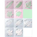 10 in 1 Creative Paper Cutting Shooting Props Tree Leaves Papercut Jewelry Cosmetics Background P...