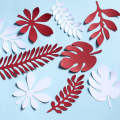 10 in 1 Creative Paper Cutting Shooting Props Tree Leaves Papercut Jewelry Cosmetics Background P...