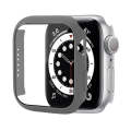 Shockproof PC Protective Case with Tempered Glass Film For Apple Watch Series 8 / 7 41mm(Grey)
