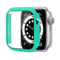 Shockproof PC Protective Case with Tempered Glass Film For Apple Watch Series 8 / 7 41mm(Light Gr...