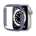 Shockproof PC Protective Case with Tempered Glass Film For Apple Watch Series 8 / 7 45mm(Lavender...