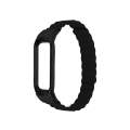 For Xiaomi Mi Band 4 / 3 Silicone Magnetic Watch Band(Black)