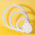4 in 1 White Circle Geometric Solid Color Photography Photo Jewelry Cosmetics Background Table Sh...