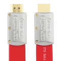 ULT-unite 4K Ultra HD Gold-plated HDMI to HDMI Flat Cable, Cable Length:8m(Red)