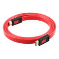 ULT-unite 4K Ultra HD Gold-plated HDMI to HDMI Flat Cable, Cable Length:5m(Transparent Red)