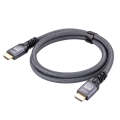 HDMI 2.0 Male to HDMI 2.0 Male 4K Ultra-HD Braided Adapter Cable, Cable Length:1.5m(Grey)