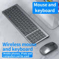 109 Three-mode Wireless Bluetooth Keyboard Mouse Set(Gun Black)