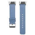 For Fitbit Charge 5 Nylon Canvas Watch Band(Denim Light Blue)