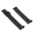 For Fitbit Charge 4 Double Insurance Buckle Milanese Watch Band(Black)