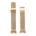 For Fitbit Charge 4 Double Insurance Buckle Milanese Watch Band(Gold)
